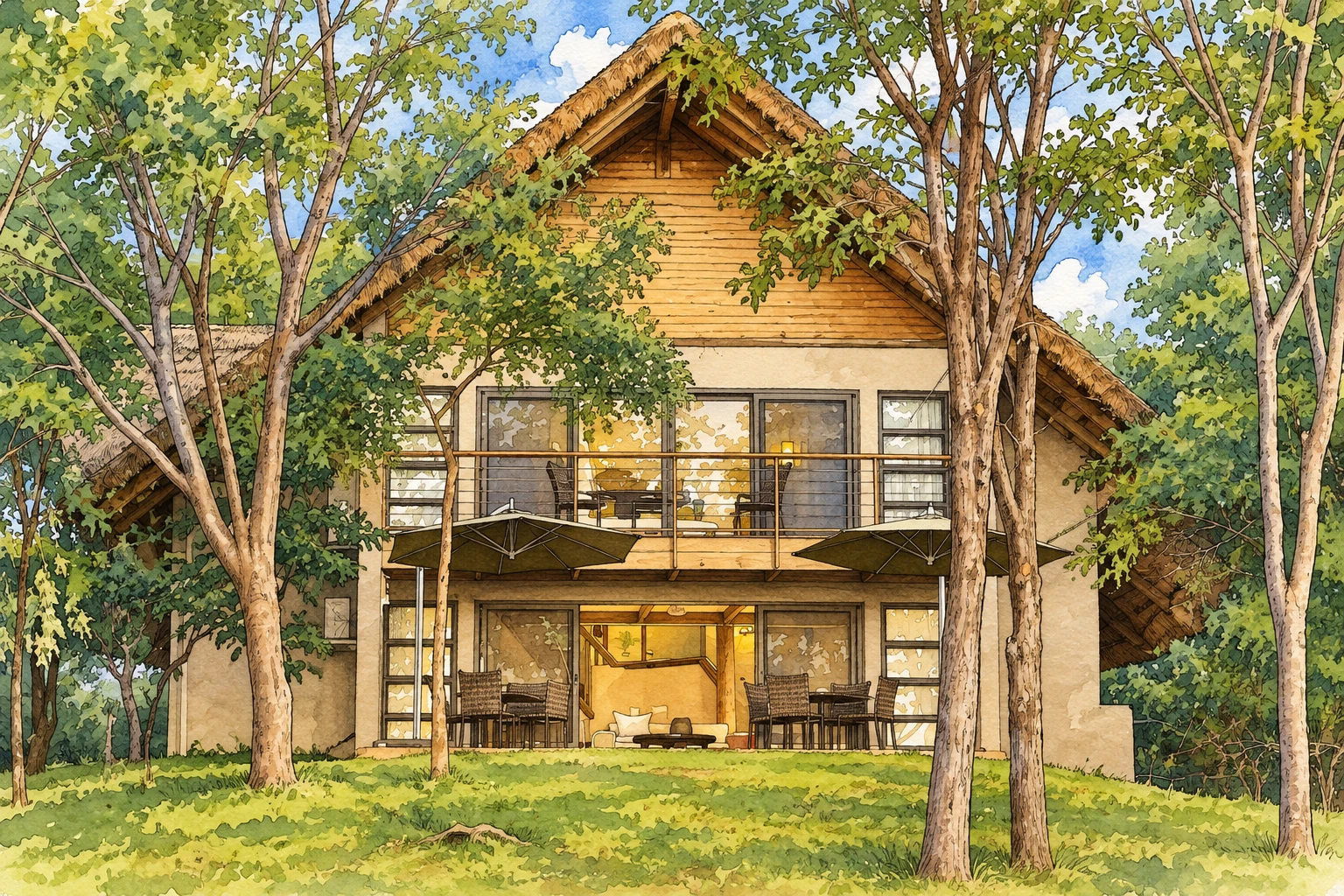 Illustration · Victoria Falls Safari Suites · suite exterior